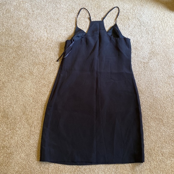 J. Crew black dress 2 mini spaghetti strap sleeveless little black dress LBD - Picture 5 of 7